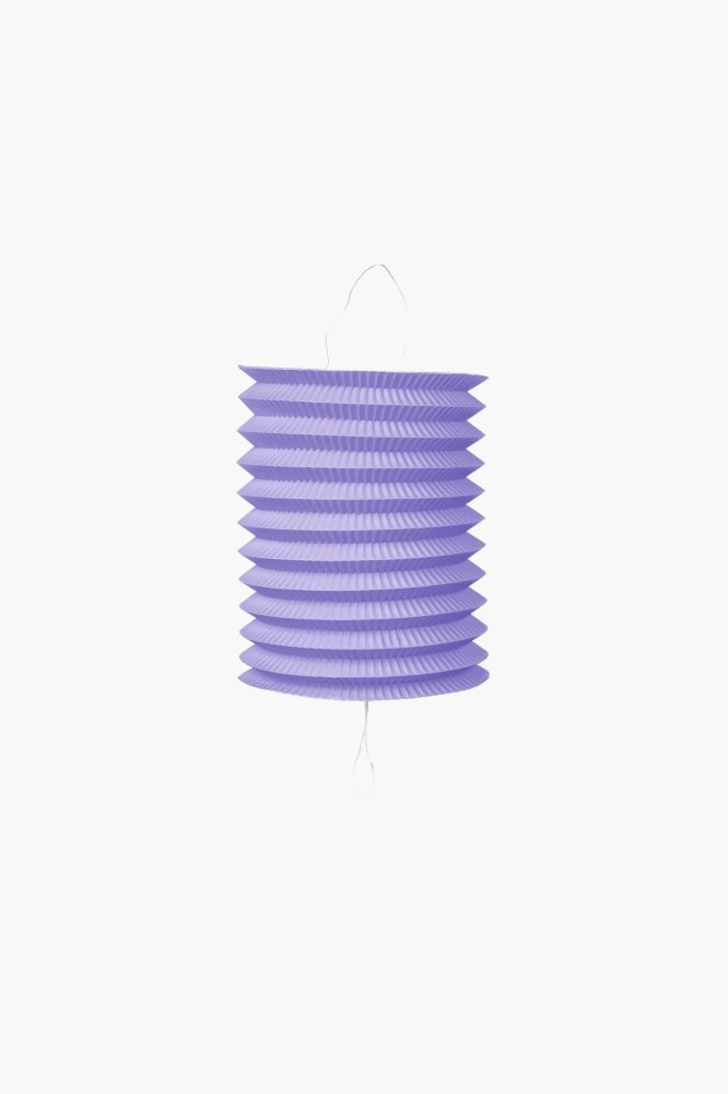 Lanterne – Papir – Lilla – 16 cm – Lamper og lykter til bryllup, Bryllupsdekorasjoner