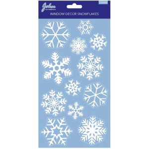 Vindusdekorasjoner - Snøflak - 24 stk Vindusdekorasjoner - Snøflak - 24 stk