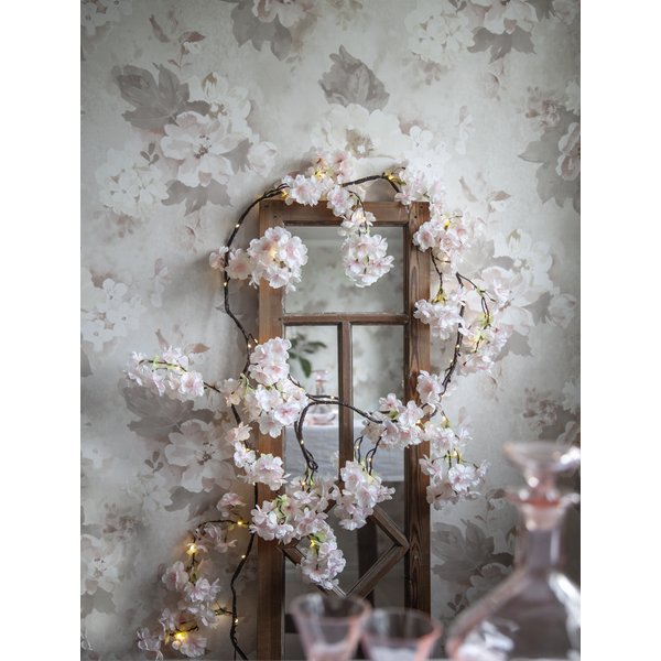 Blomsterkirlander - Skinnende kirseb�rblomster - 1,8m