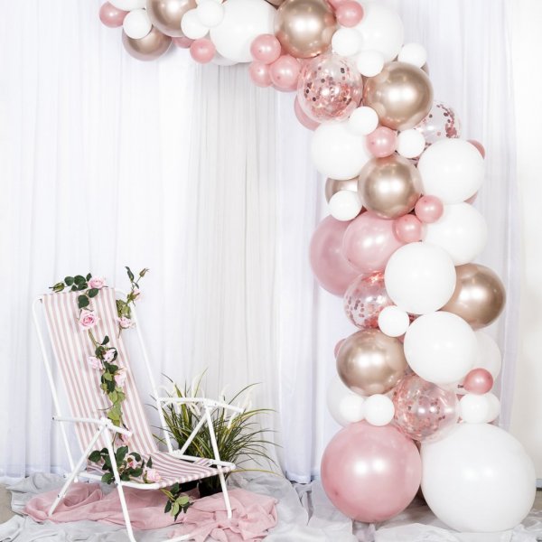 Ballongbue - 5m - Rosegull/Krom Ballongbue - 5m - Rosegull/Krom