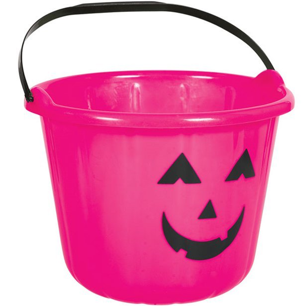 Bøtte – Gresskar – Rosa – Halloween-borddekking, Halloween