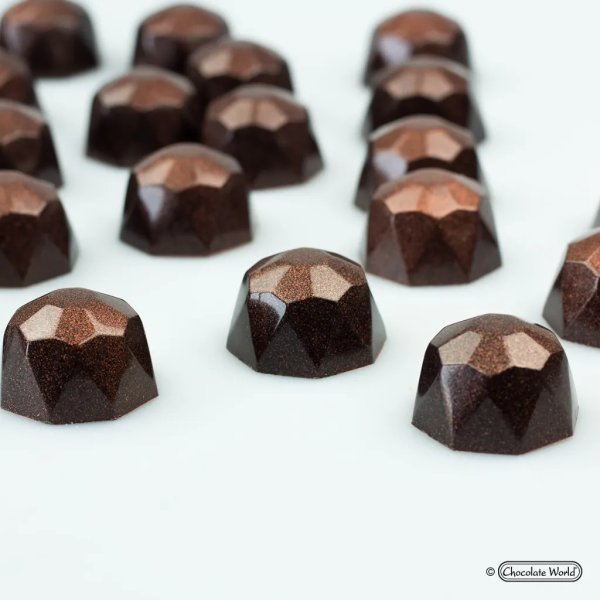 Pralinform - CW1521 Liten Diamant - 2,85 cm - Chocolate World
