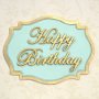 Silikonform - Katy Sue - Plakett Happy Birthday