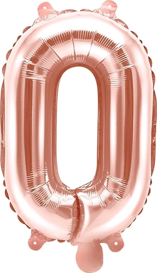 Bokstavballonger – Roségull – 35 cm – Bokstav: O – Bokstavballonger, Ballonger