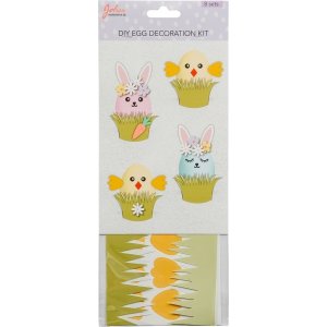 Klistremerker til eggdekorasjon - for 8 egg