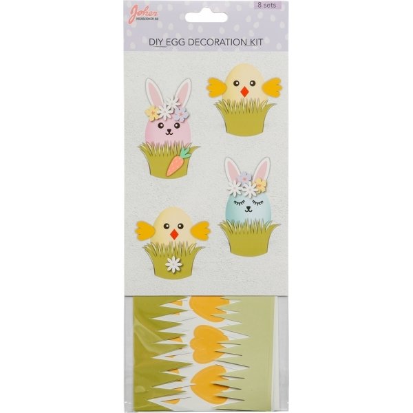 Klistremerker til eggdekorasjon - for 8 egg Klistremerker til eggdekorasjon - for 8 egg