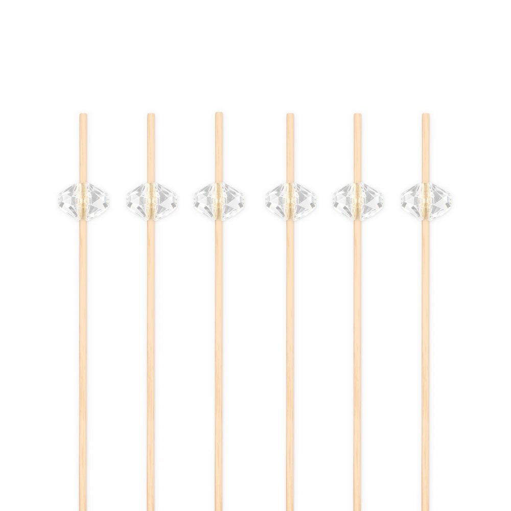 Snackpinner/Drikkepinner - Diamant - 12 cm - 25 stk - Bestikk, Borddekking