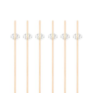 Snackpinner/Drikkepinner - Diamant - 12 cm - 25 stk Snackpinner/Drikkepinner - Diamant - 12 cm - 25 stk
