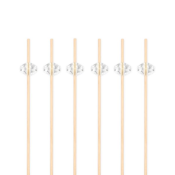 Snackpinner/Drikkepinner - Diamant - 12 cm - 25 stk Snackpinner/Drikkepinner - Diamant - 12 cm - 25 stk