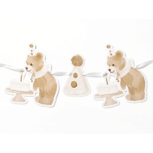Girlander - Bursdagsbj�rn - Lavendelbl� - 2,5m