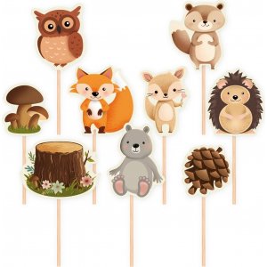 Kakepinner - Skogens venner - 9-pakning