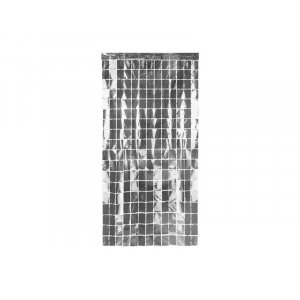 Gardiner/bakgrunn - Ensfarget - S�lv - 1 x 2 m