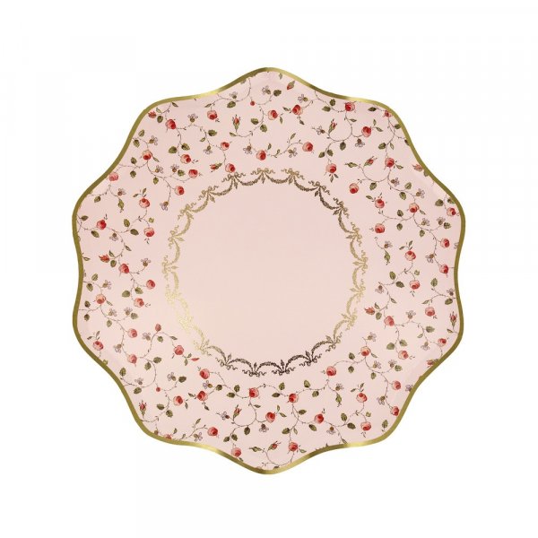 Papptallerkener - Ladurée Marie-Antoinette - 8-pakning - 21 cm Papptallerkener - Ladurée Marie-Antoinette - 8-pakning - 21 cm