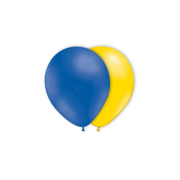 Ballonger - Mix - Gul/Bl� - 10-pakning