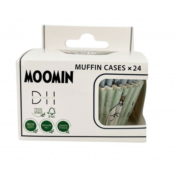 Muffinsformer - Mummi 24 stk Lyseblå/Grønn Muffinsformer - Mummi 24 stk Lyseblå/Grønn
