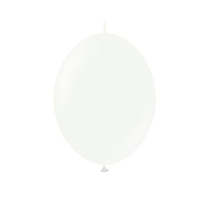 Lateksballonger - K-Link - Hvite - 30 cm - 50-pakning