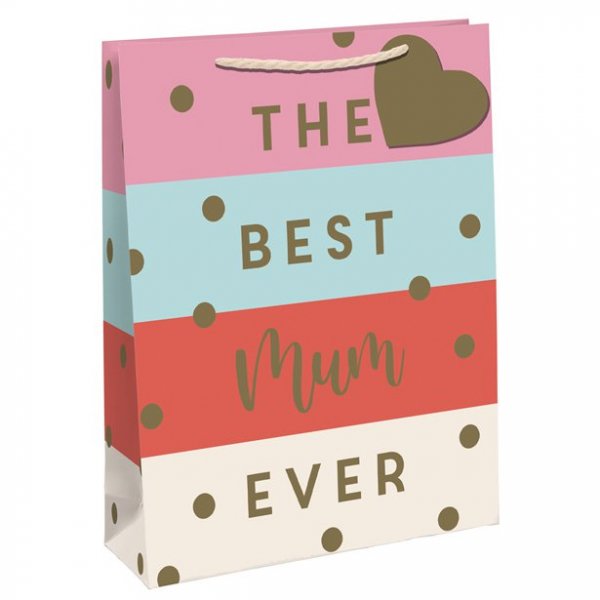 Gavepose - Stripete - Den beste mammaen noensinne Gavepose - Stripete - Den beste mammaen noensinne