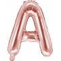 Bokstavballonger - Rosgull - 35 cm - Bokstav: A