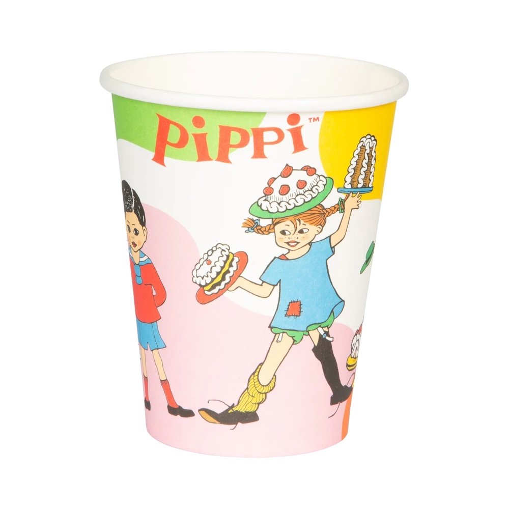 Papirkopper - Pippi Langstrømpe - 8-pakning
