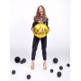 Miniballonger Pastell - Premium 12 cm - Svart - 10-pakning