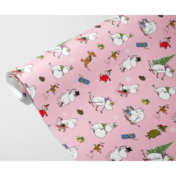 Gaveinnpakning - Juleinnpakning - Mummi - Rosa - 4m x 70cm Gaveinnpakning - Juleinnpakning - Mummi - Rosa - 4m x 70cm