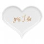 Porselenstallerken - Hjerte - Ja, det gj�r jeg
