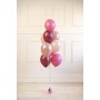 Ballongbukett - Sett - Rosa/Roségull Ballongbukett - Sett - Rosa/Roségull