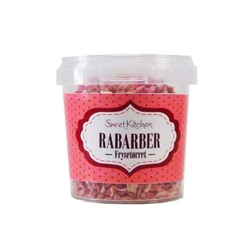 Frysetørket rabarbra - SweetKitchen - 5g - Andre ingredienser