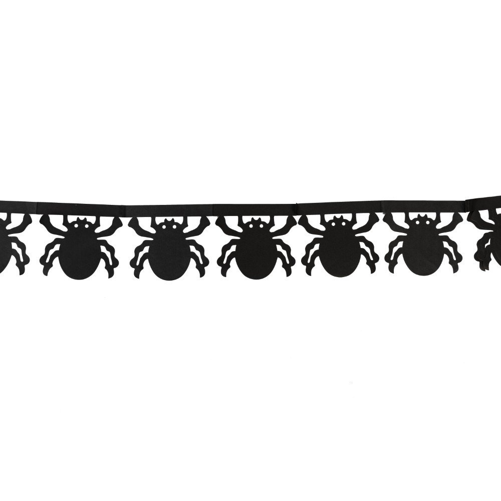 Girlander – Edderkopper – Papir – 6 m – Halloween-dekorasjoner, Halloween