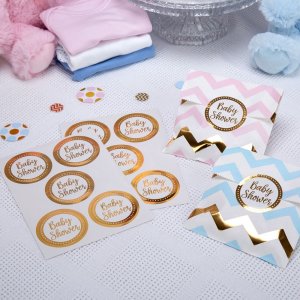 Klistremerker - Babyshower - 25-pakning Klistremerker - Babyshower - 25-pakning