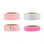 Washi tape - 4-pakning - Mix/Love is in the air