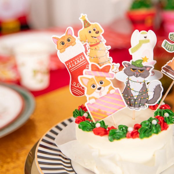 Kakespenner - Julemotiv - Dyr - 6-pakning Kakespenner - Julemotiv - Dyr - 6-pakning