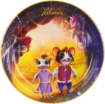 Papptallerken - Mikke Mus og Helium - Eventyr - 8-pakning Papptallerken - Mikke Mus og Helium - Eventyr - 8-pakning