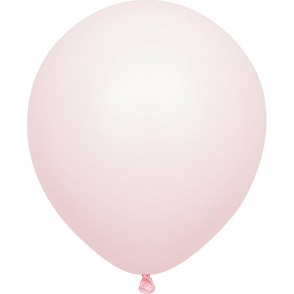 Miniballonger ensfarget - Premium 13 cm - Lys rosa