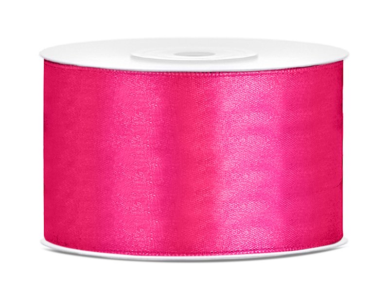 Satengbånd – Mørk rosa – (Bredde: 38 mm) – 25 meter