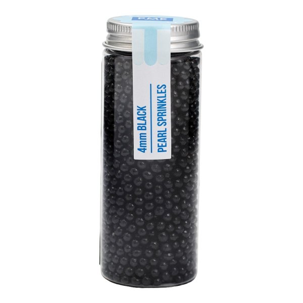 Sukkerperler - Svarte - 4 mm - PME - 74 g Sukkerperler - Svarte - 4 mm - PME - 74 g