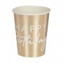 Pappkrus - Gratulerer med dagen - Gull metallic - 8-pakning Pappkrus - Gratulerer med dagen - Gull metallic - 8-pakning