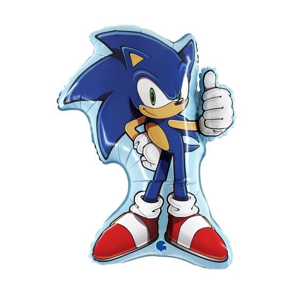 Folieballong - Sonic - Form - 64 cm Folieballong - Sonic - Form - 64 cm