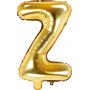 Bokstavballonger - Gull - 35 cm - Bokstav: Z