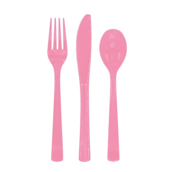 Bestikk - Rosa - 18-pakning