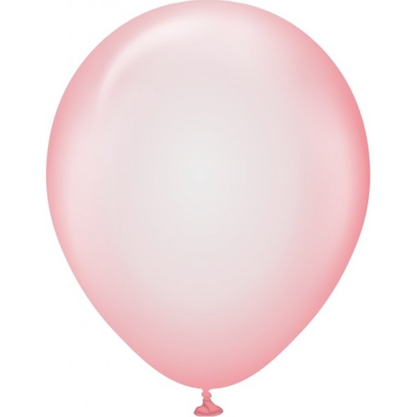 Ballonger ensfargede - Premium 30 cm - Rd Ren Krystall