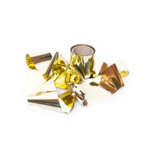 Ballongb�nd - 5 cm - Gull metallic