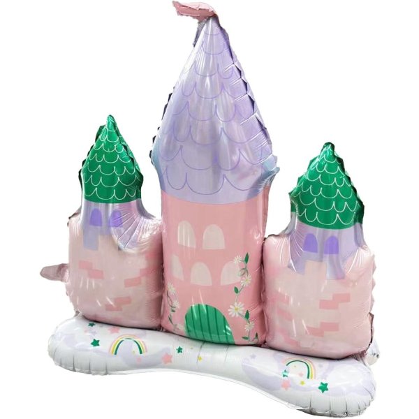 Folieballong - Slott - 82 x 88 cm Folieballong - Slott - 82 x 88 cm