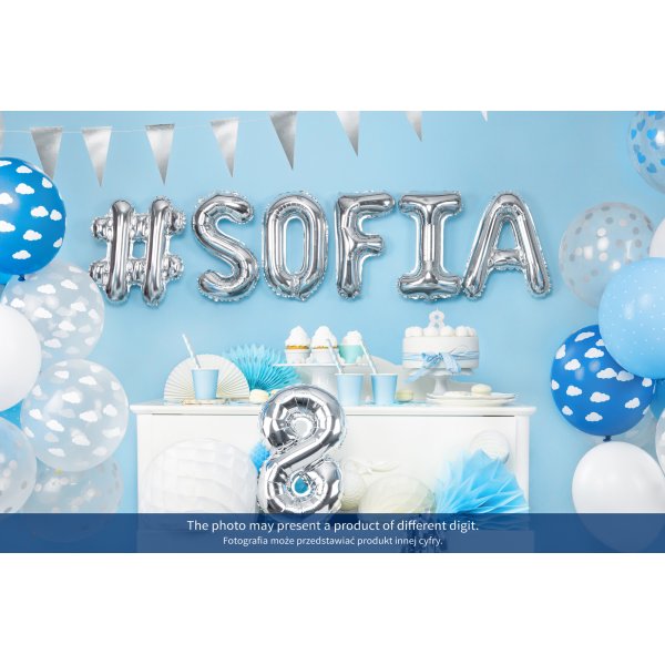 Tallballong - Sølv - 35 cm Tallballong - Sølv - 35 cm