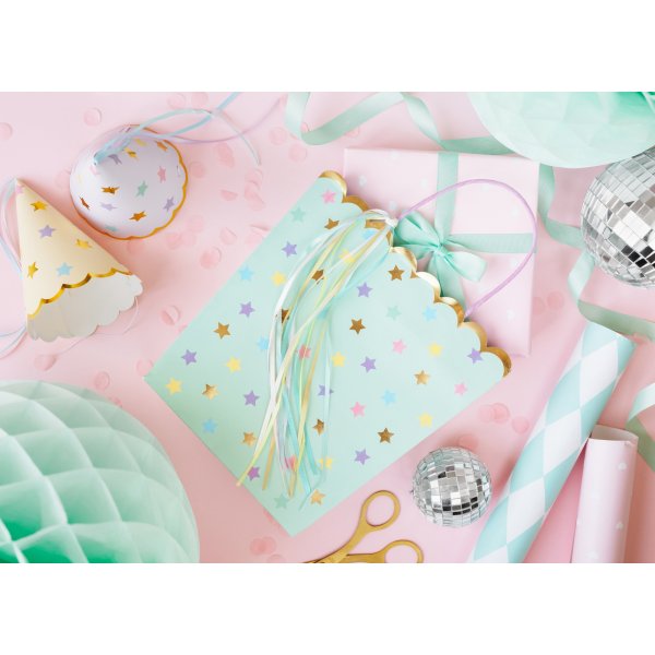 Festhatter - Pastellstjerner - 6-pakning Festhatter - Pastellstjerner - 6-pakning