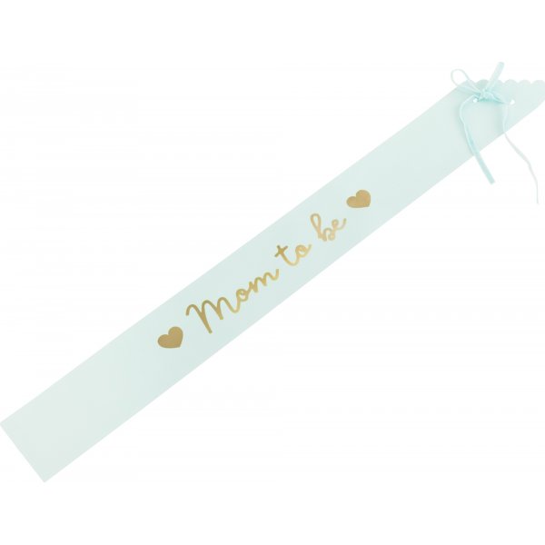 Sash - Mom to be - Mint/Guld