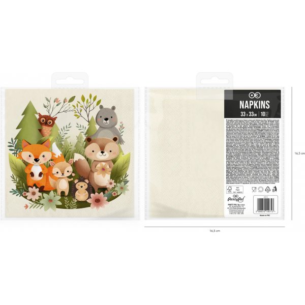 Servietter - Skogens venner - 10-pakning