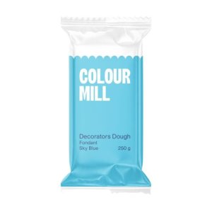 Sukkerpasta-deig - himmelblå - Fargemølle - 250 g Sukkerpasta-deig - himmelblå - Fargemølle - 250 g