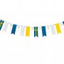 Gjør-det-selv-girlander, flagg og champagneglass, 30 flagg Gjør-det-selv-girlander, flagg og champagneglass, 30 flagg