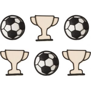Sukkerpynt - Fotballmester - 6 stk Sukkerpynt - Fotballmester - 6 stk
